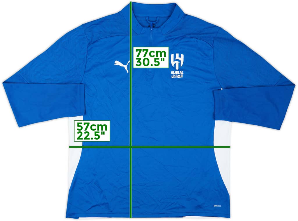 2023-24 Al-Hilal Puma 1/4 Zip Drill Top - 8/10 - (XL)