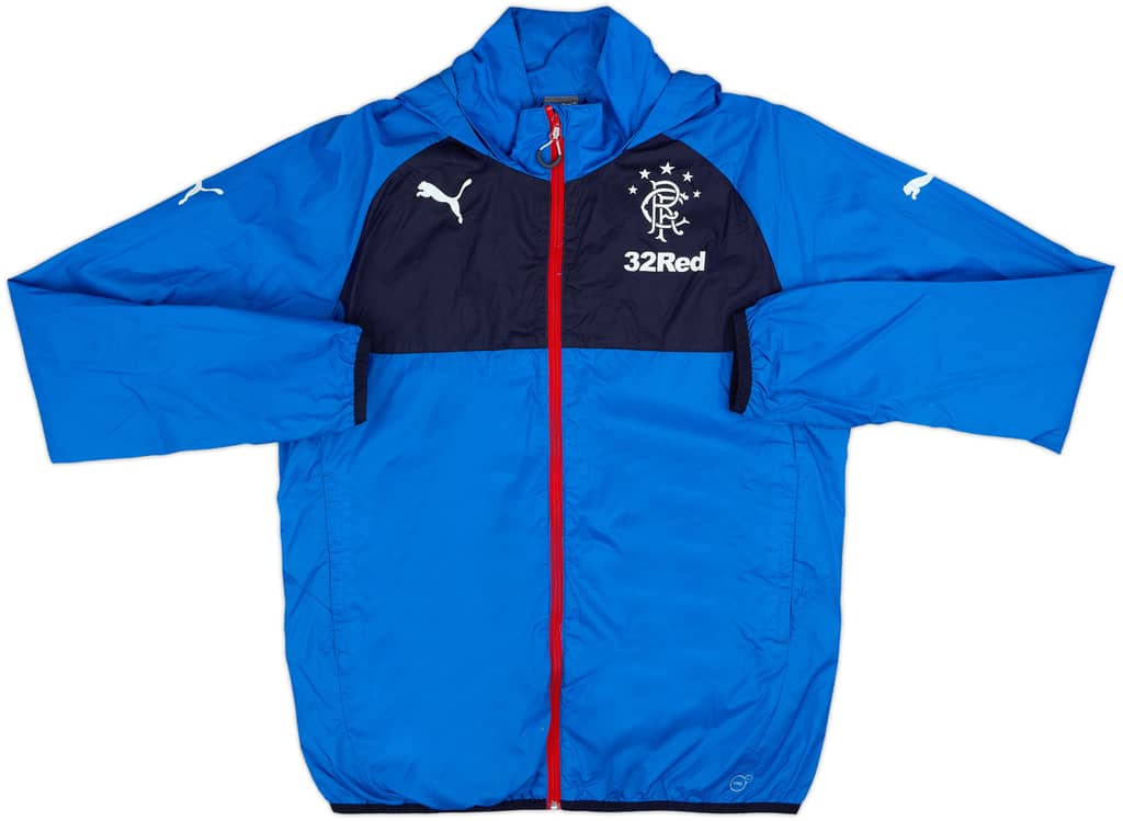2013-14 Rangers Puma Hooded Rain Jacket - 8/10 - (L)