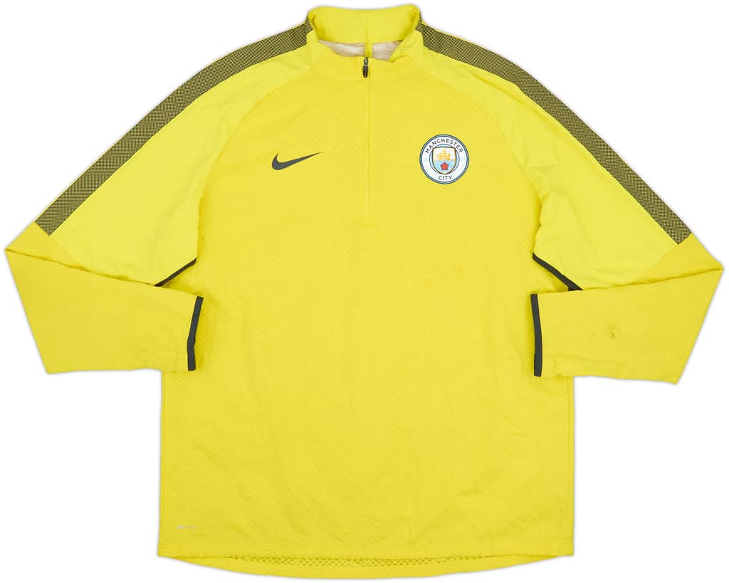 2017-18 Manchester City Nike 1/4 Zip Drill Top - 8/10 - (XL)