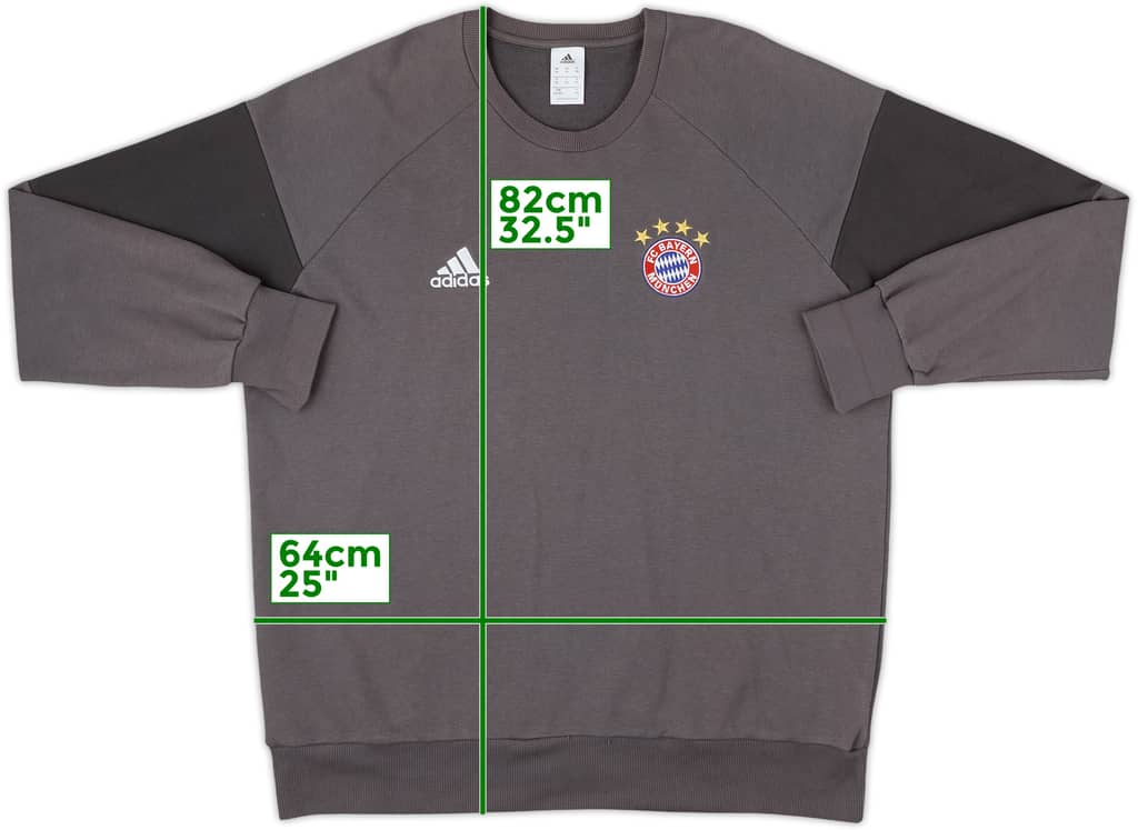 2016-17 Bayern Munich adidas Sweat Top - 9/10 - (XXL)