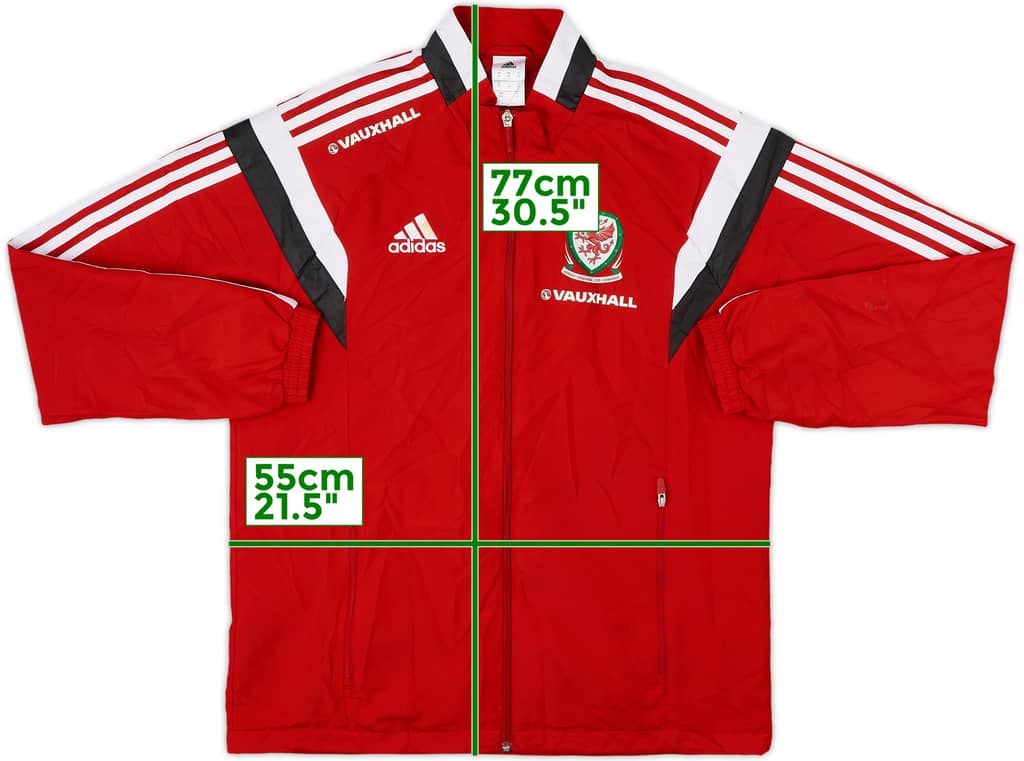 2014-16 Wales adidas Track Jacket - 7/10 - (M)