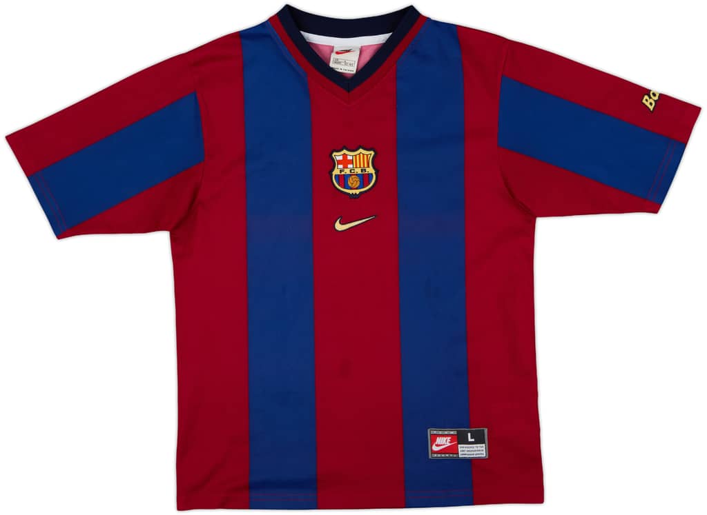 1998-00 Barcelona Basic Home Shirt - 9/10 - (L.Boys)