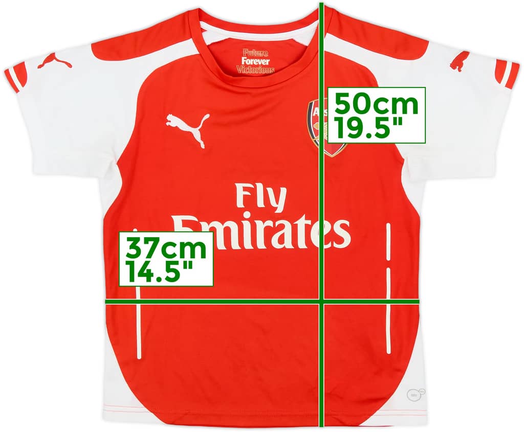 2014-15 Arsenal Home Shirt - 8/10 - (M.Boys)