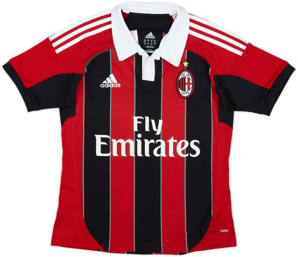 2012-13 AC Milan Home Shirt - 6/10 - (L.Boys)