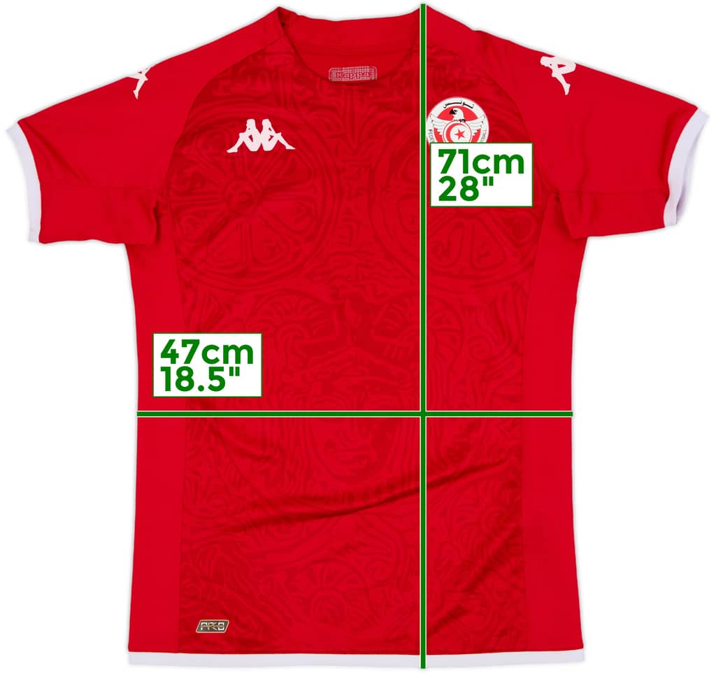 2022-23 Tunisia Home Shirt - 9/10 - (M)
