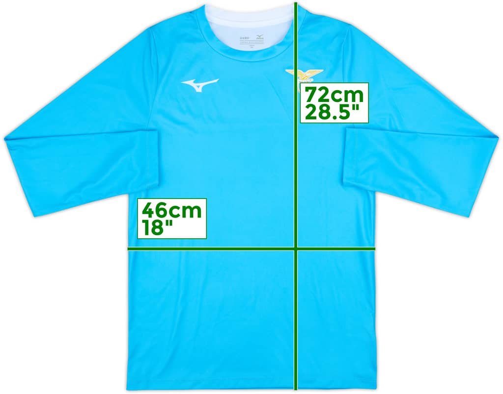 2024-25 Lazio Mizuno Training L/S Shirt - 8/10 - (S)
