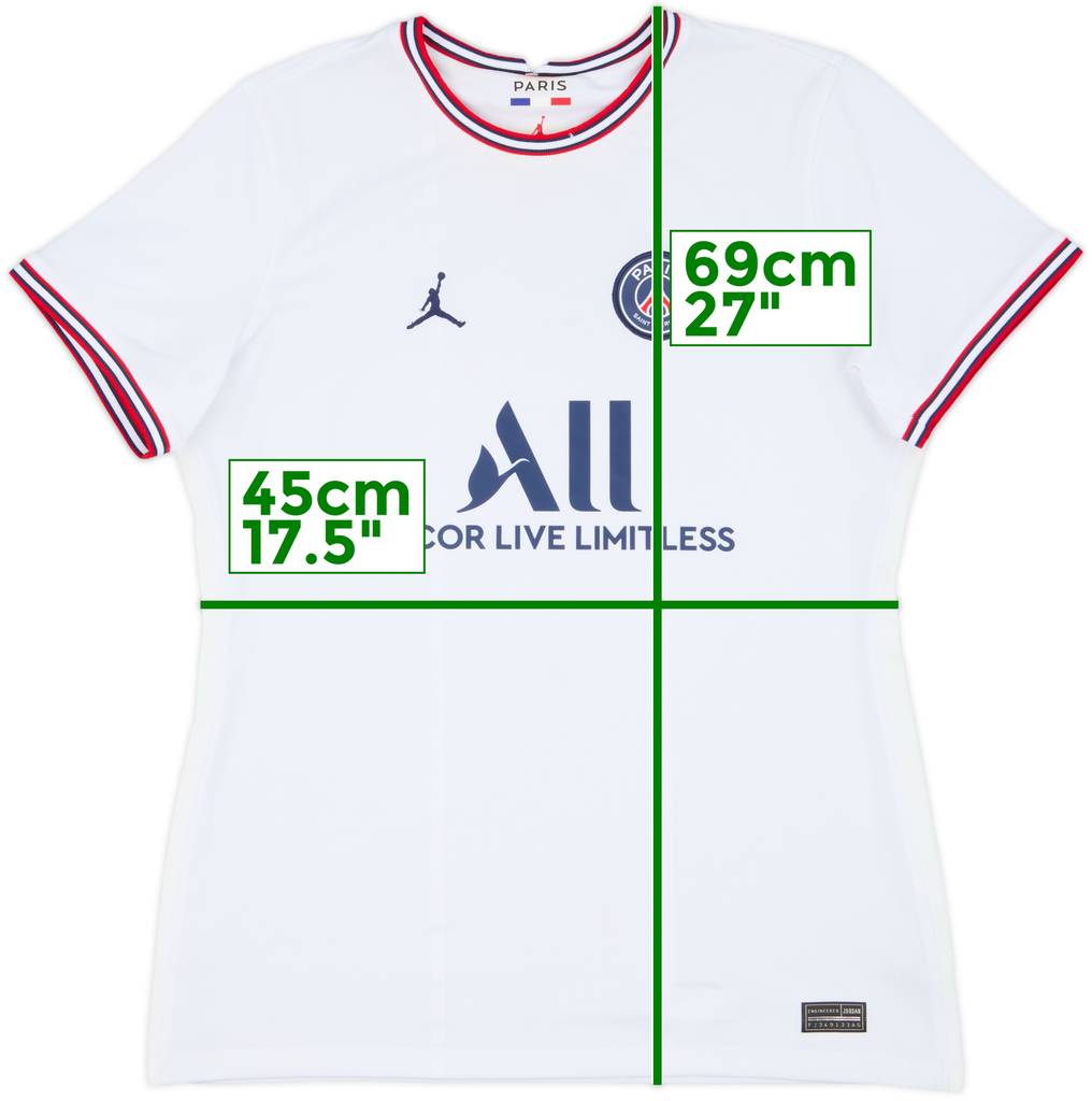 2021-22 Paris Saint-Germain Fourth Shirt - 7/10 - (Women's L)