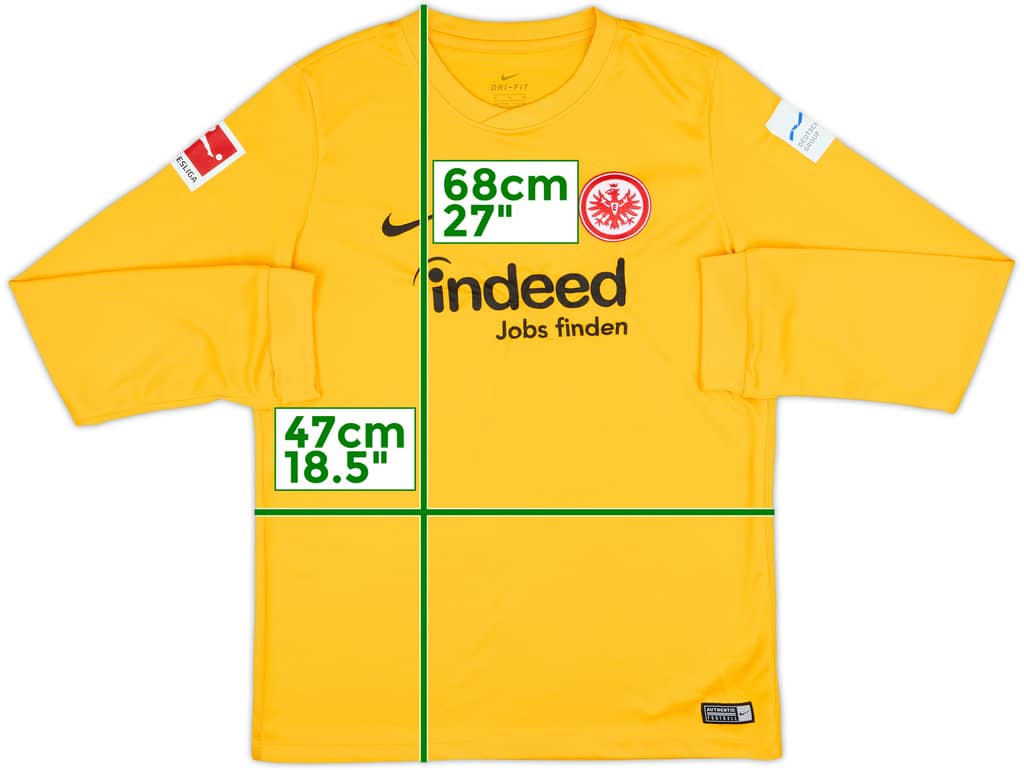 2016-17 Eintracht Frankfurt Third L/S Shirt - 10/10 - (XL.Boys)