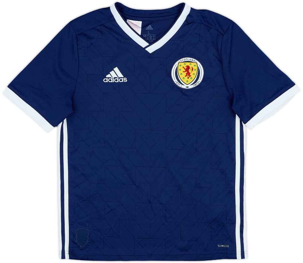 2018-19 Scotland Home Shirt - 9/10 - (L.Boys)
