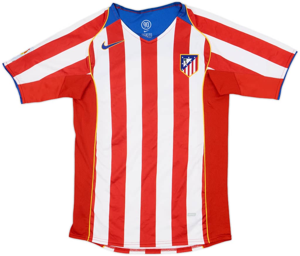 2004-05 Atletico Madrid Home Shirt - 8/10 - (L.Boys)