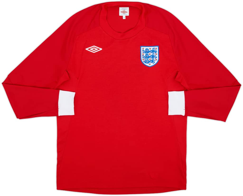 2010-11 England Away L/S Shirt - 9/10 - (M)