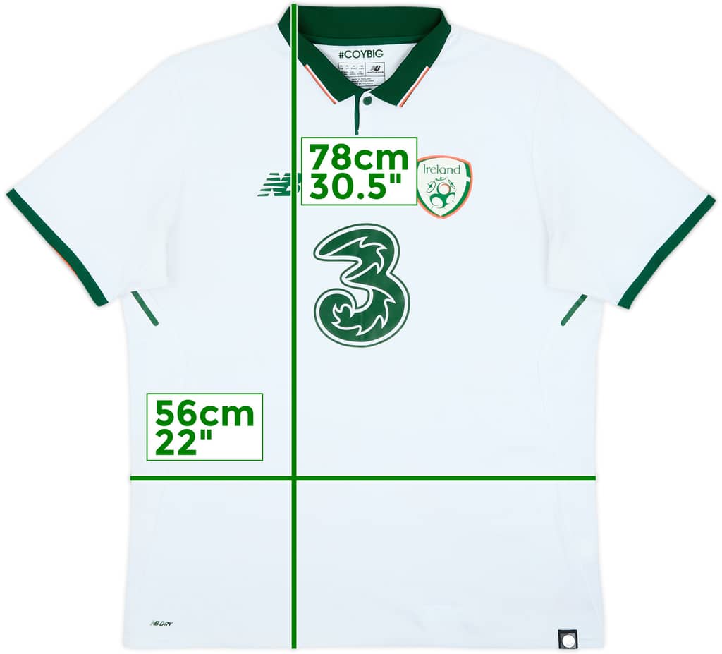 2017-18 Ireland Away Shirt - 9/10 - (XL)