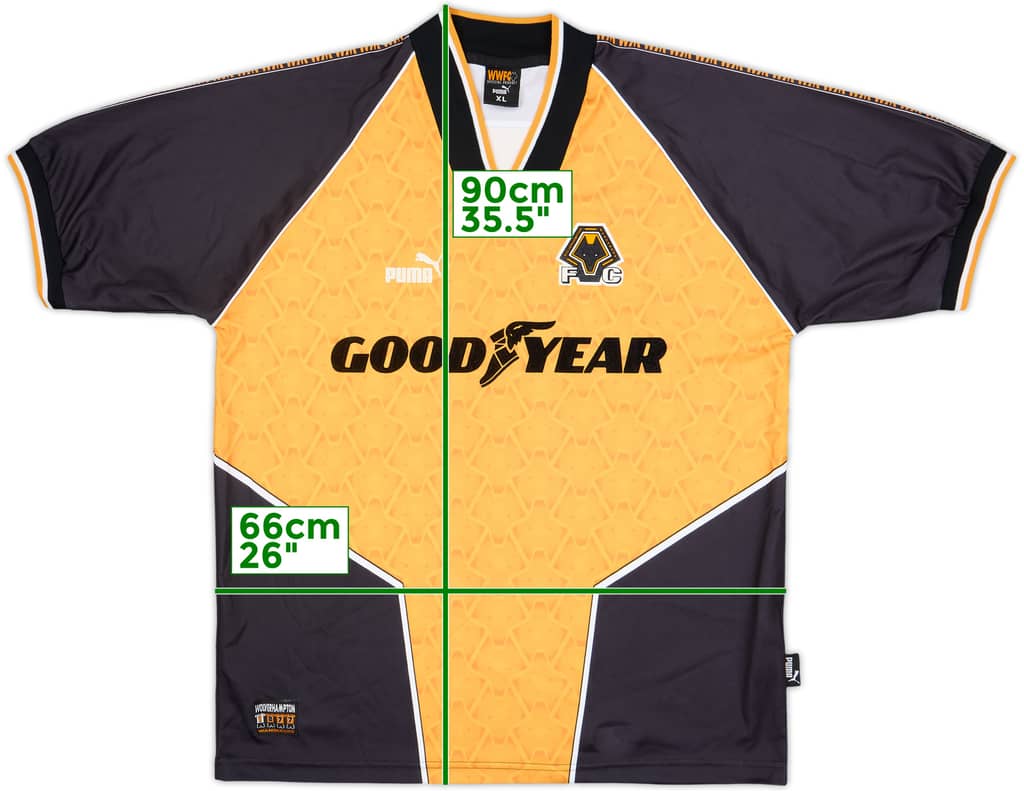 1996-98 Wolves Home Shirt - 10/10 - (XL)