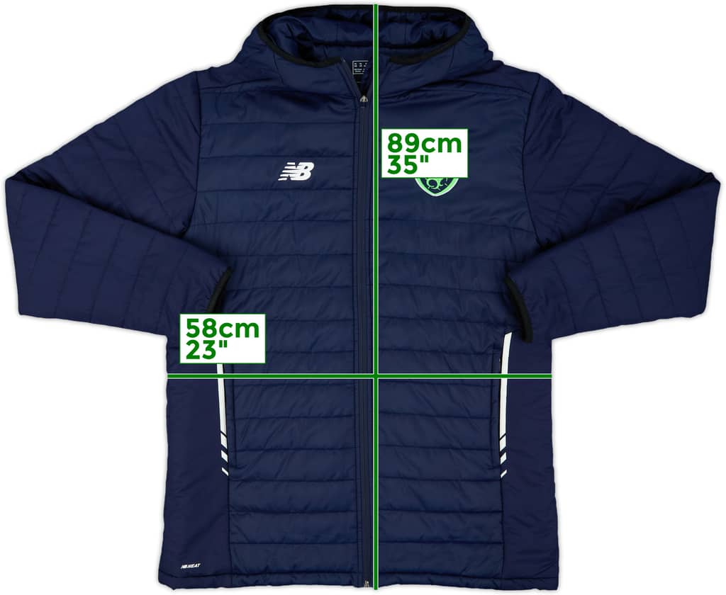 2017-18 Ireland New Balance Padded Bench Coat - 9/10 - (XL)