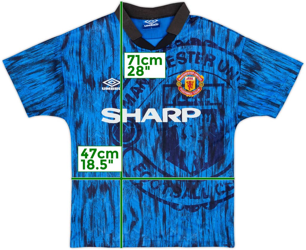 1992-93 Manchester United Away Shirt - 8/10 - (S)
