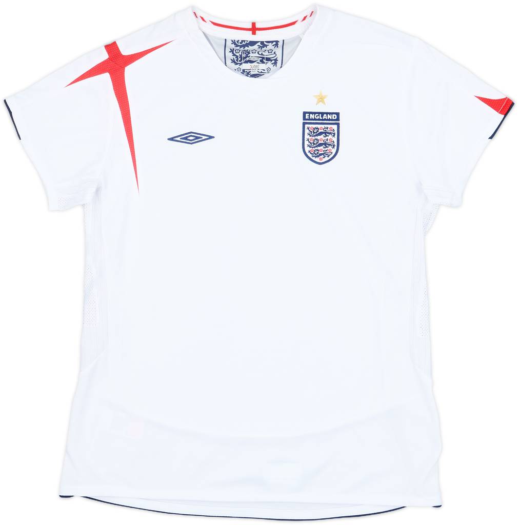 2005-07 England Home Shirt - 10/10 - (Women's M)