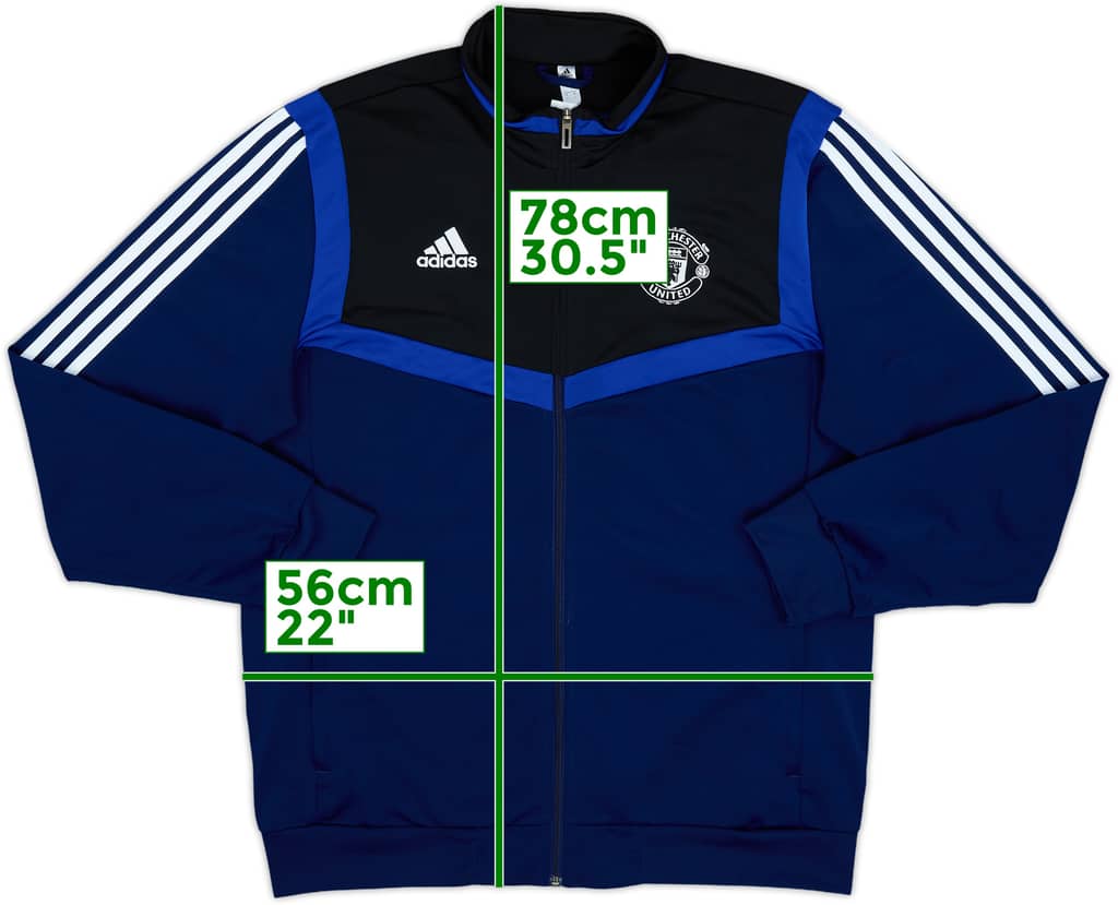 2019-20 Manchester United adidas Track Jacket - 9/10 - (L)