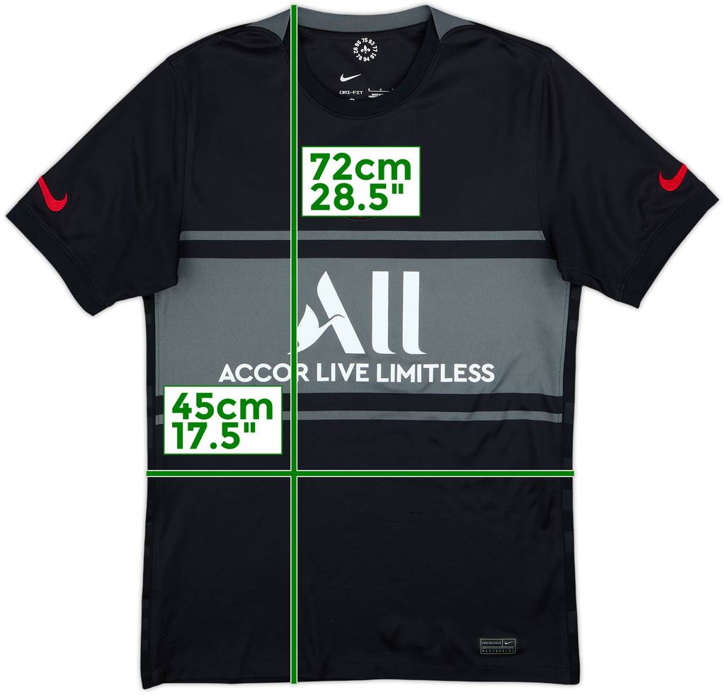 2021-22 Paris Saint-Germain Third Shirt - 7/10 - (S)