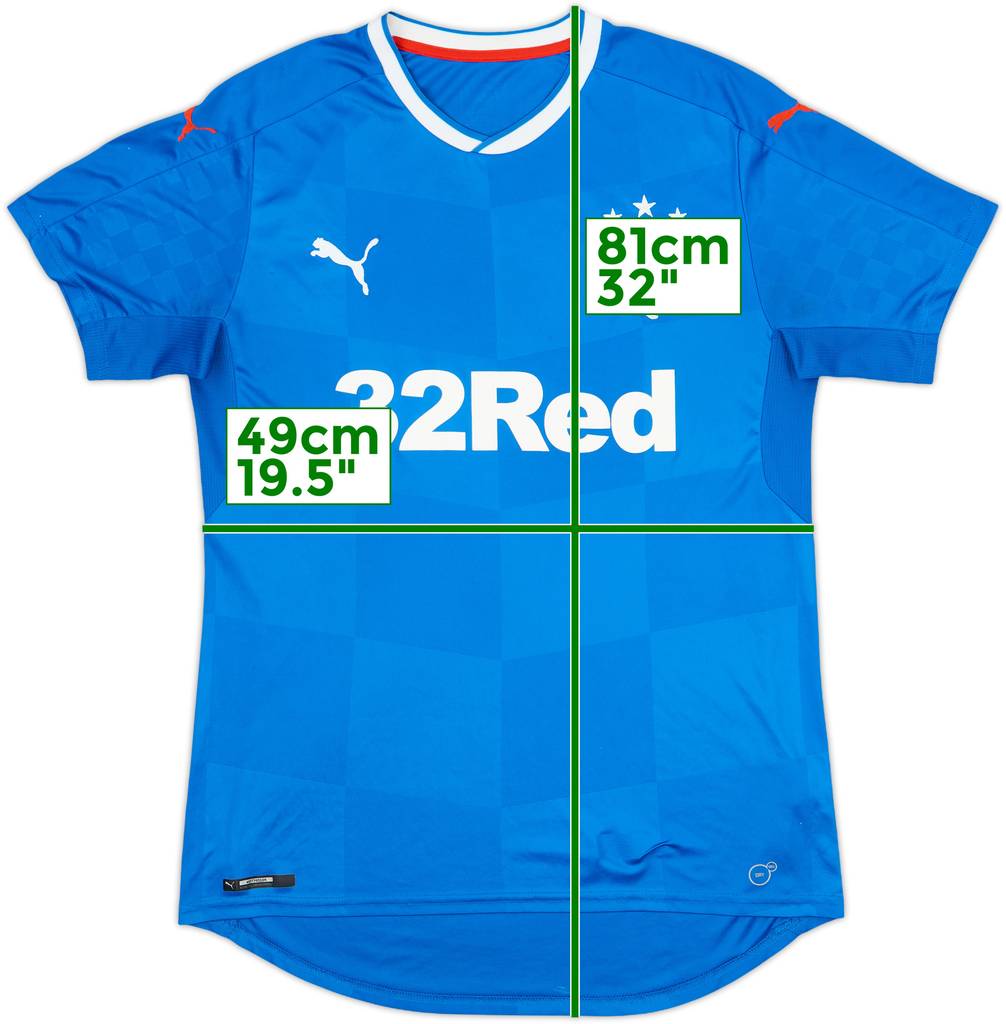 2016-18 Rangers Home Shirt - 8/10 - (M)