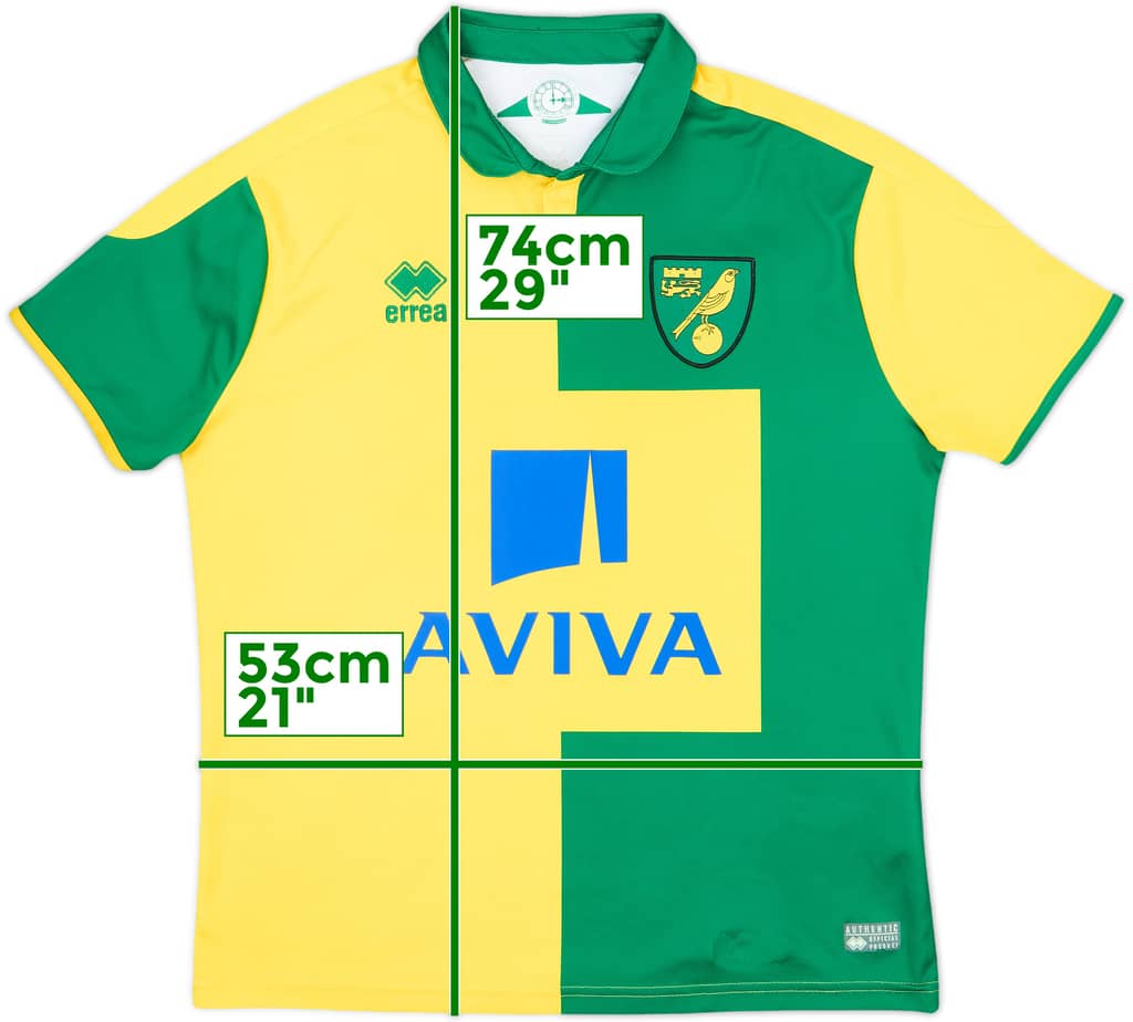 2015-16 Norwich Home Shirt - 8/10 - (M)