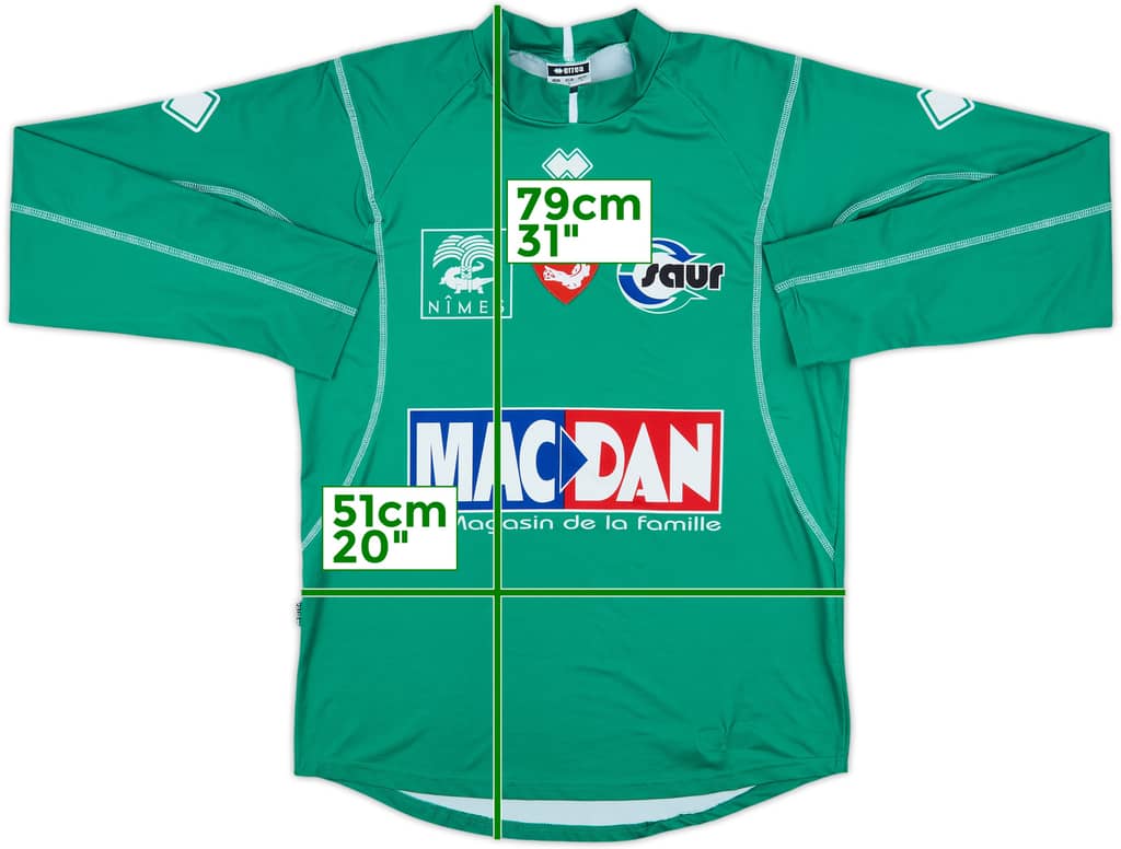 2008-09 Nimes Olympique Third L/S Shirt - 9/10 - (L)