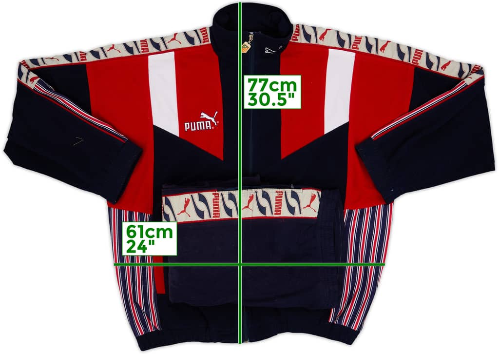 1994-96 Atletico Madrid Puma Track Jacket - 8/10 - (L)
