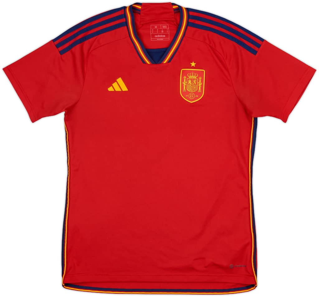 2022-23 Spain Home Shirt - 9/10 - (M)