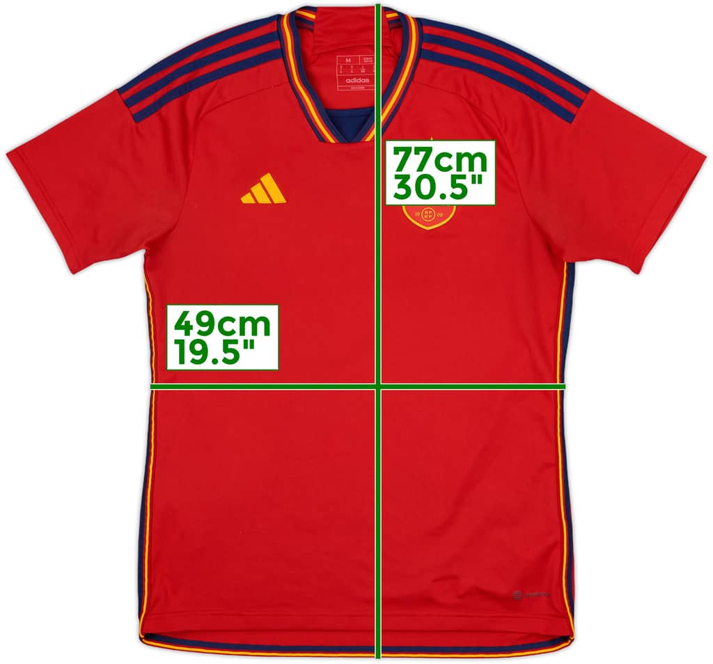 2022-23 Spain Home Shirt - 9/10 - (M)