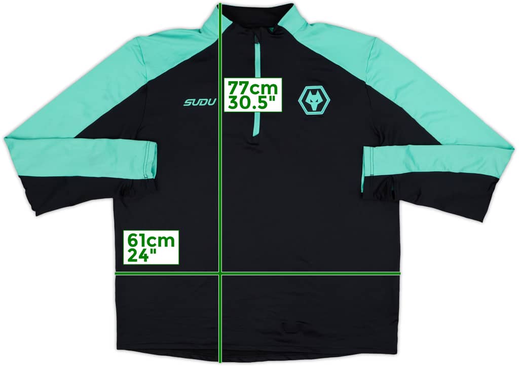 2024-25 Wolves Sudu 1/4 Zip Drill Top - 8/10 - (XL)