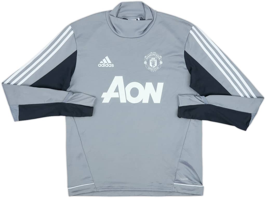 2017-18 Manchester United adidas Drill Top - 9/10 - (M)