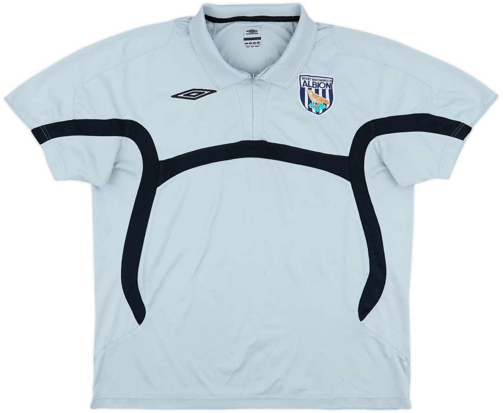 2007-08 West Brom Umbro 1/4 Zip Polo Shirt - 9/10 - (L)