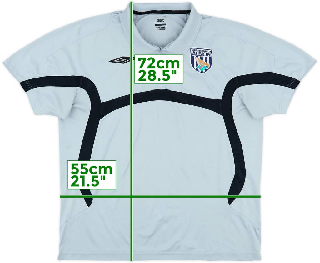 2007-08 West Brom Umbro 1/4 Zip Polo Shirt - 9/10 - (L)