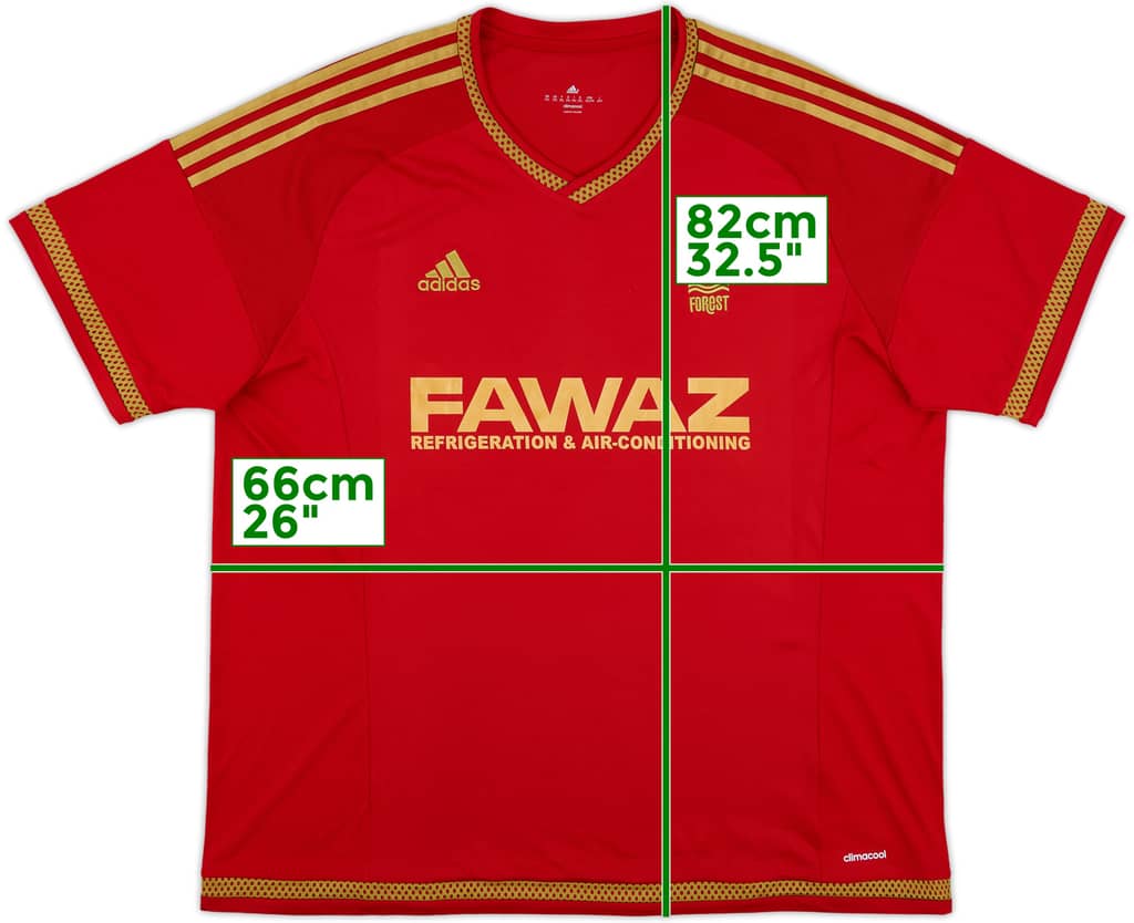 2015-16 Nottingham Forest Home Shirt - 8/10 - (XXL)