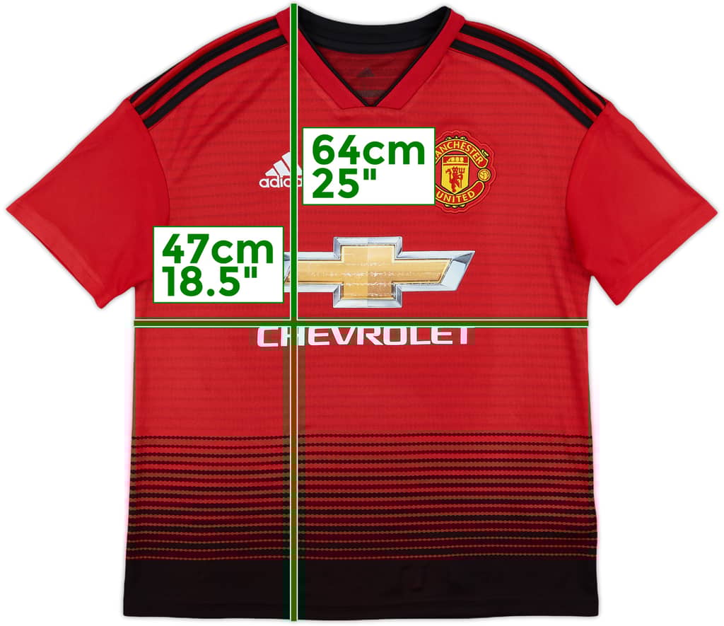 2018-19 Manchester United Home Shirt - 5/10 - (XL.Boys)