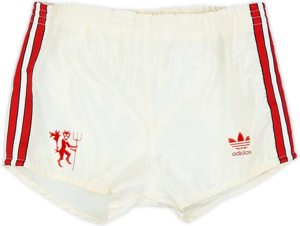 1986-88 Manchester United Home Shorts - 8/10 - (XS)