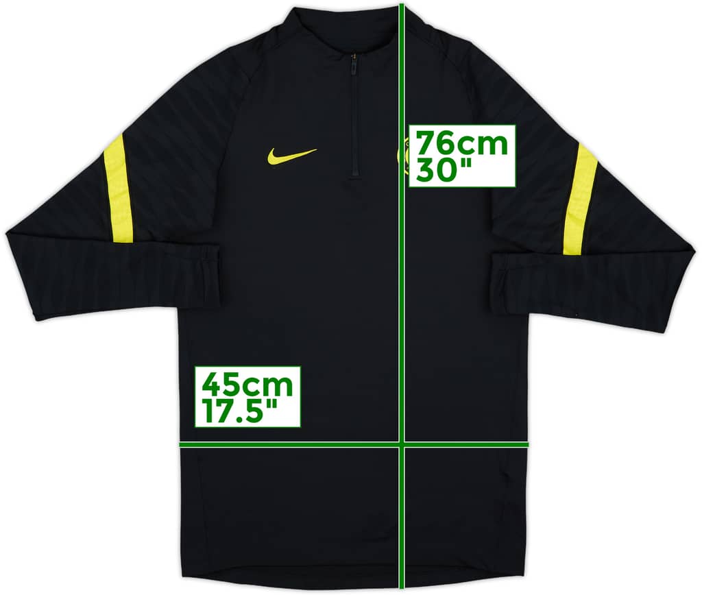 2021-22 Chelsea Nike 1/4 Zip Drill Top - 10/10 - (S)