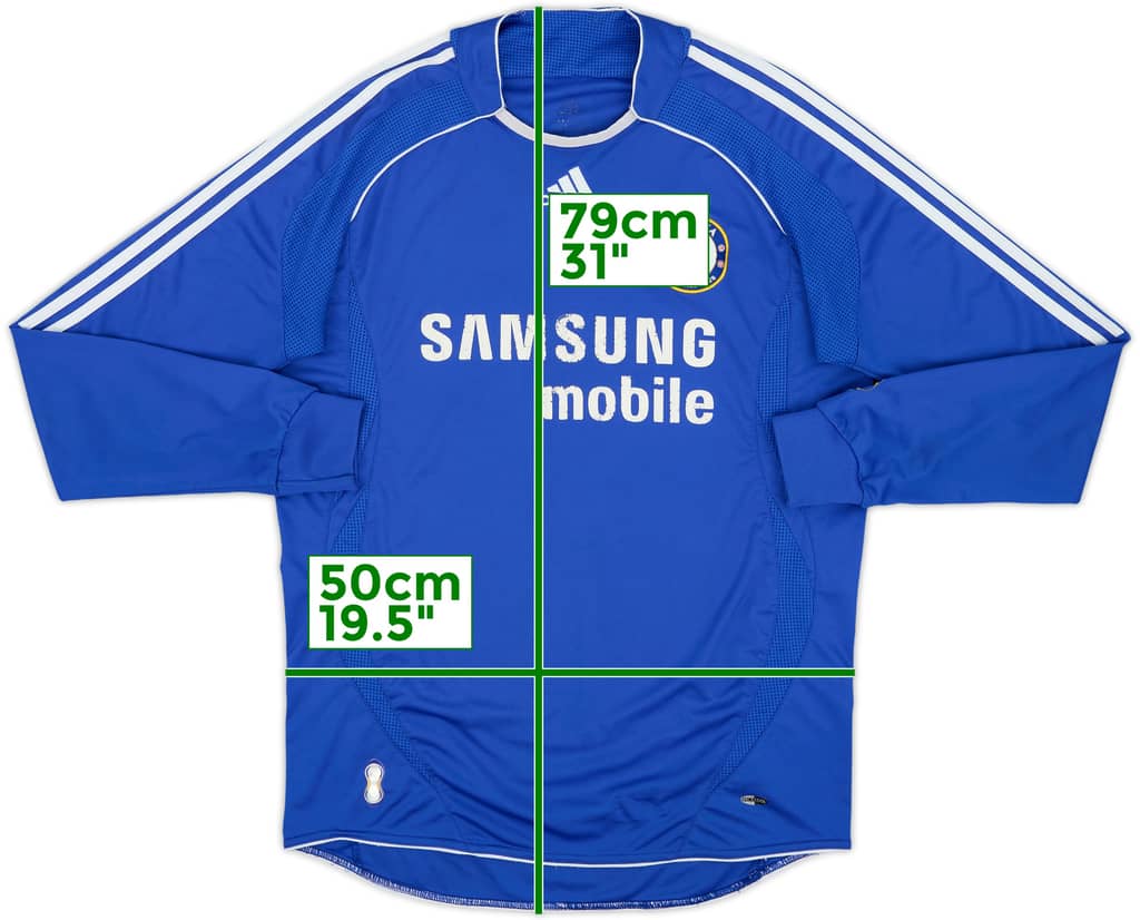 2006-08 Chelsea Home L/S Shirt - 5/10 - (L)