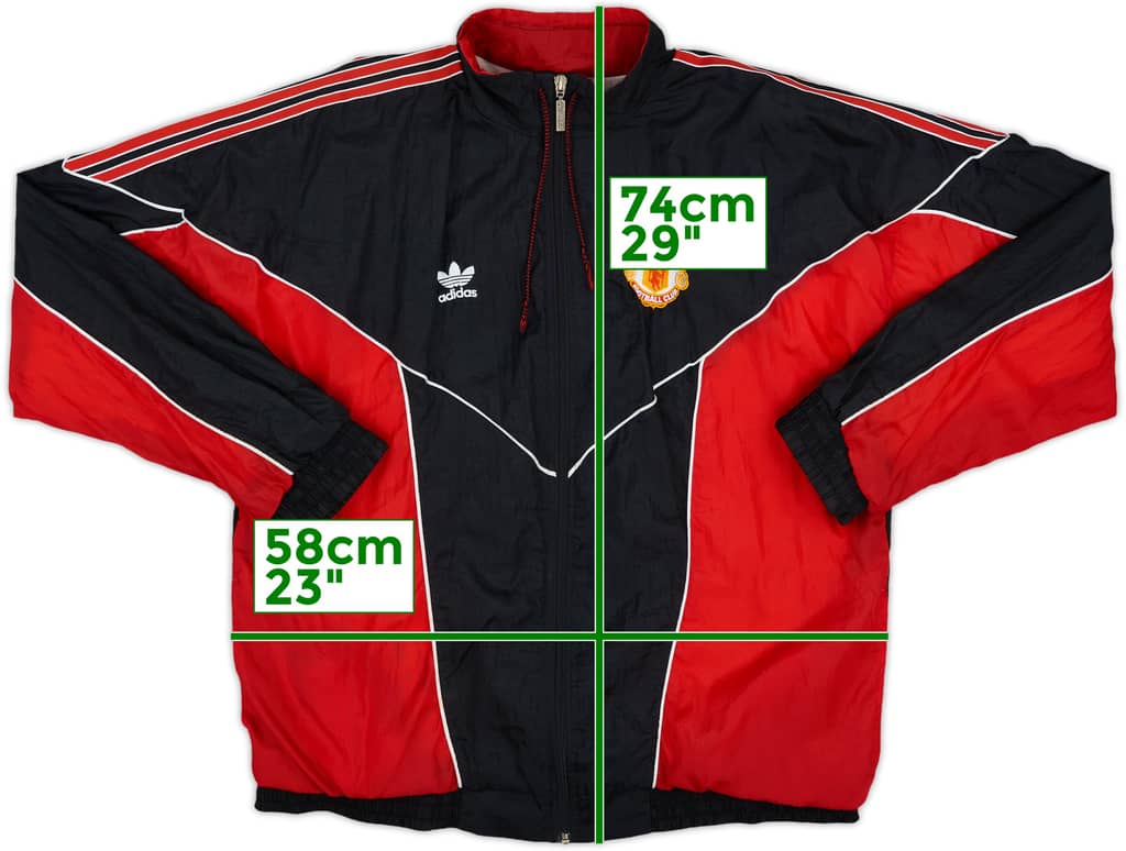1988-90 Manchester United adidas Track Jacket - 9/10 - (M)