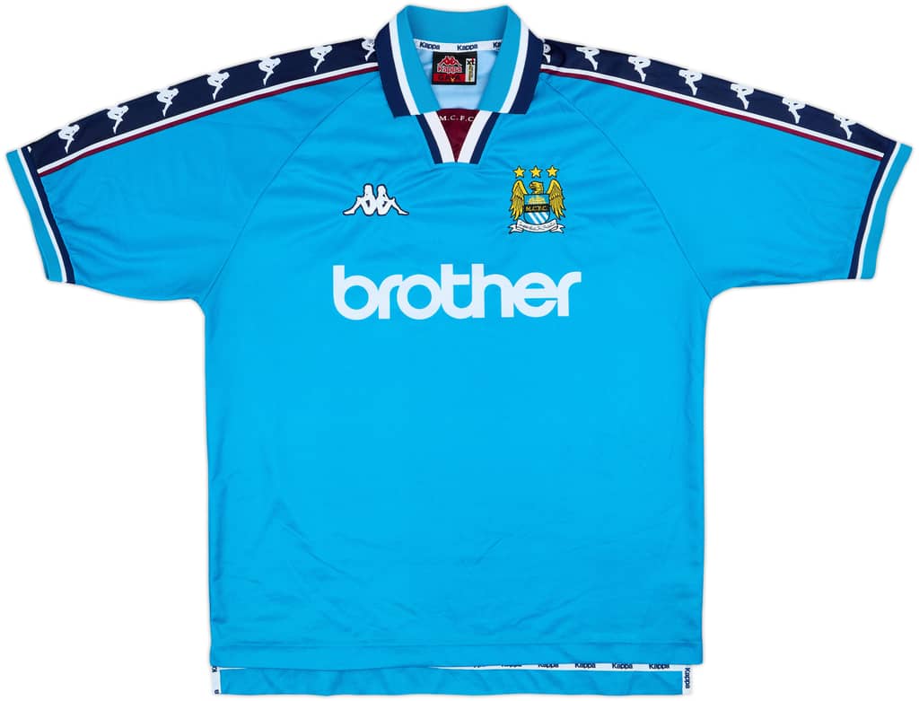1997-99 Manchester City Home Shirt - 9/10 - (XL)