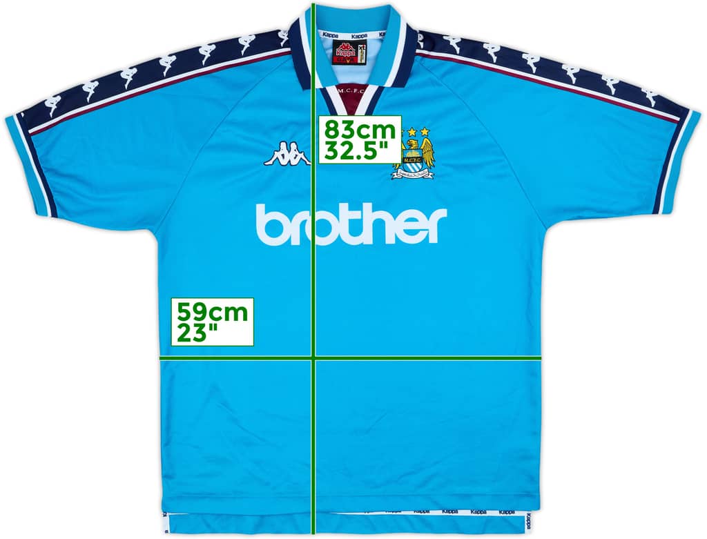 1997-99 Manchester City Home Shirt - 9/10 - (XL)