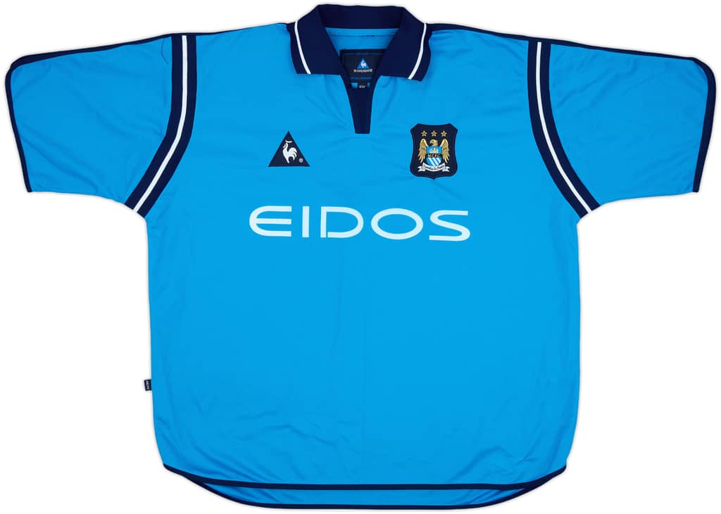 2001-02 Manchester City Home Shirt - 10/10 - (XL)