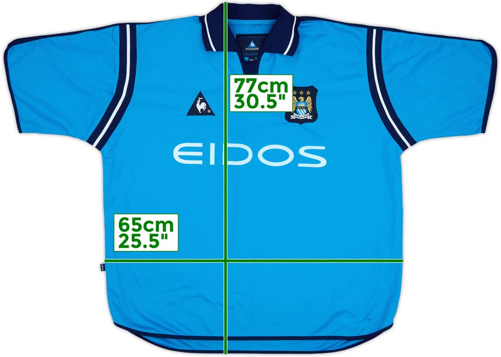 2001-02 Manchester City Home Shirt - 10/10 - (XL)