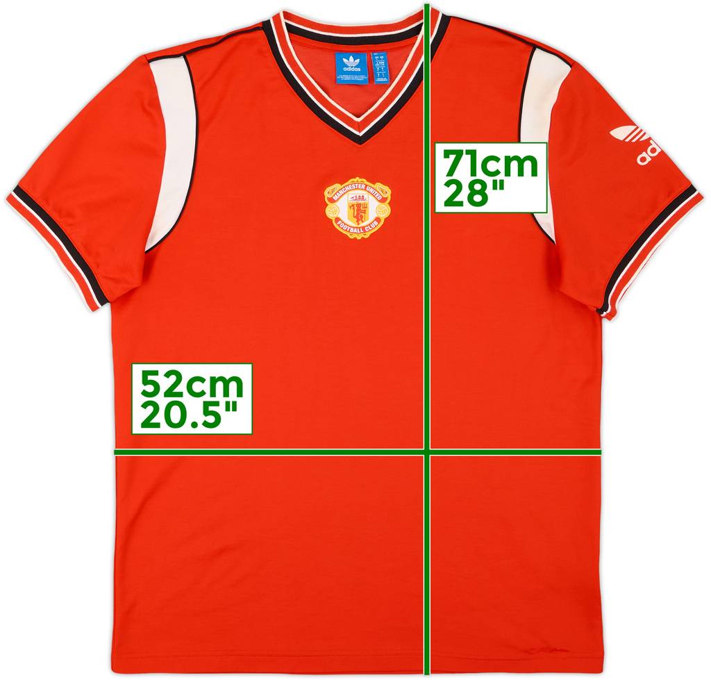 2016-17 Manchester United adidas Originals Retro 1985 Home Shirt - 9/10 - (L)