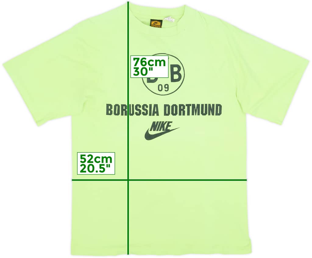 1992-93 Borussia Dortmund Nike Cotton Tee - 7/10 - (M)