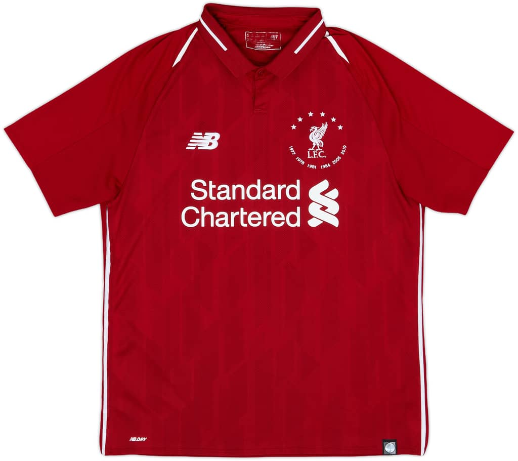 2018-19 Liverpool 'Six Times' Home Shirt - 8/10 - (M)