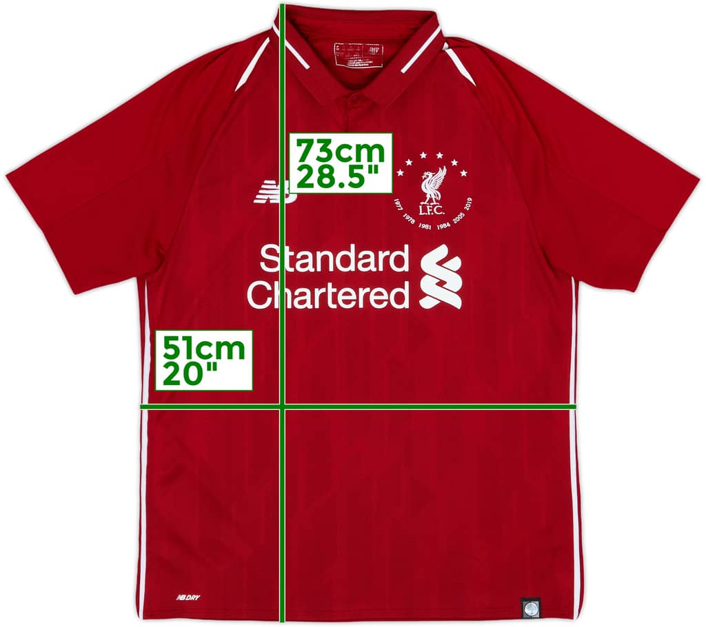 2018-19 Liverpool 'Six Times' Home Shirt - 8/10 - (M)