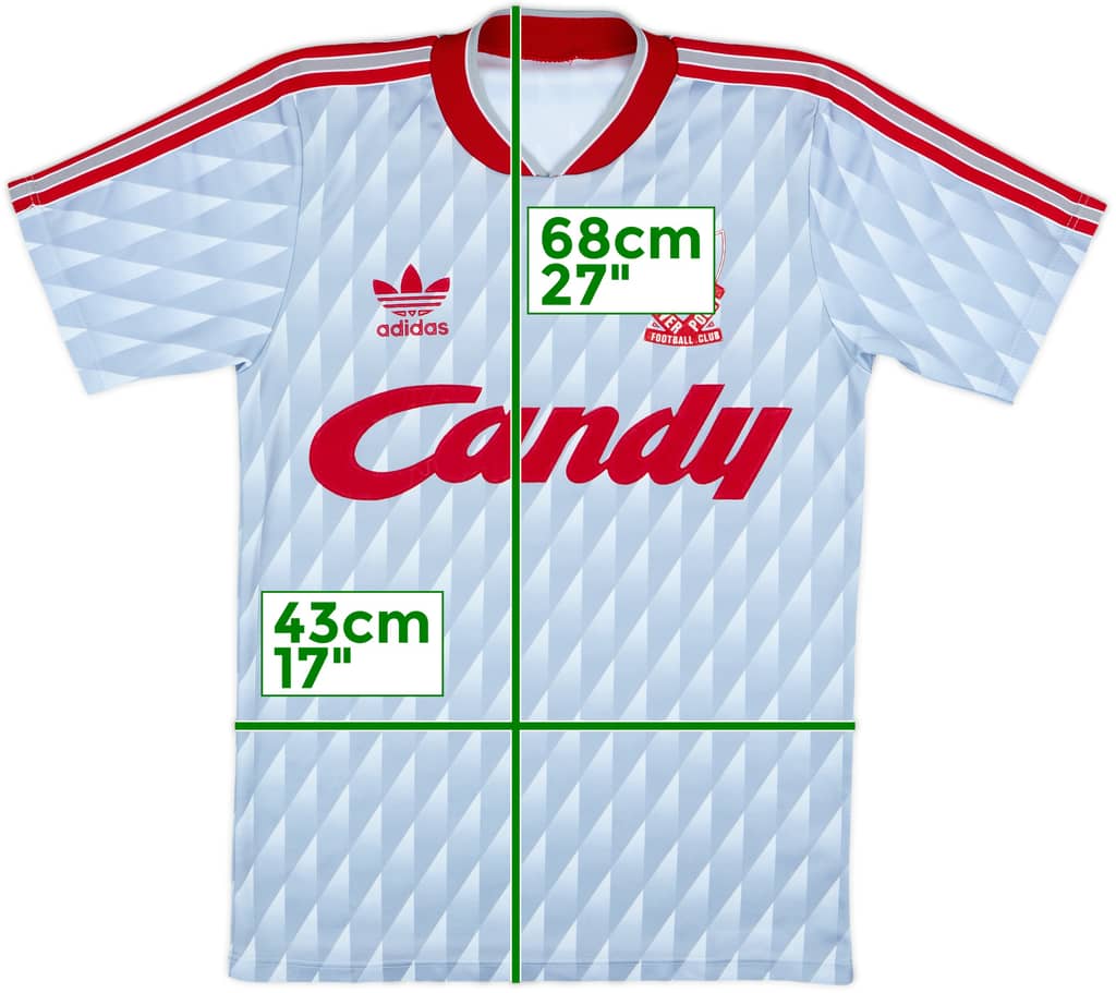 1989-91 Liverpool Away Shirt - 8/10 - (L.Boys)