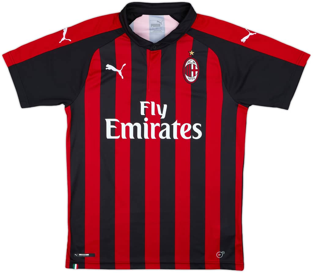 2018-19 AC Milan Home Shirt - 10/10 - (M)