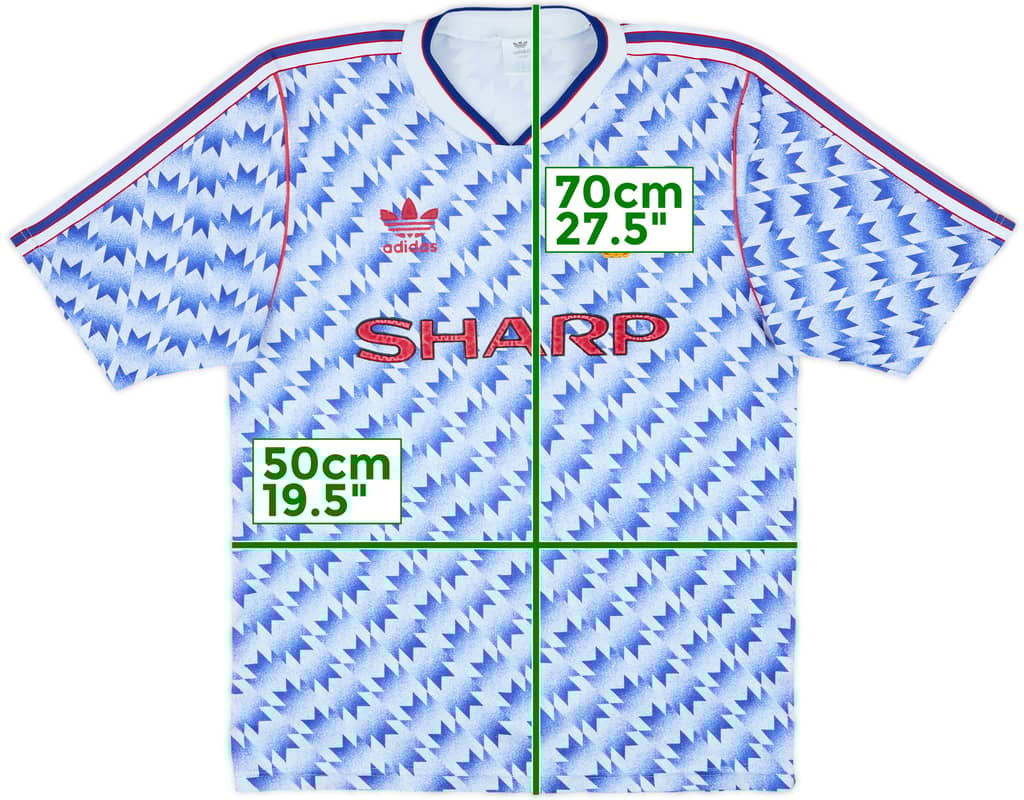 1990-92 Manchester United Away Shirt - 8/10 - (M)