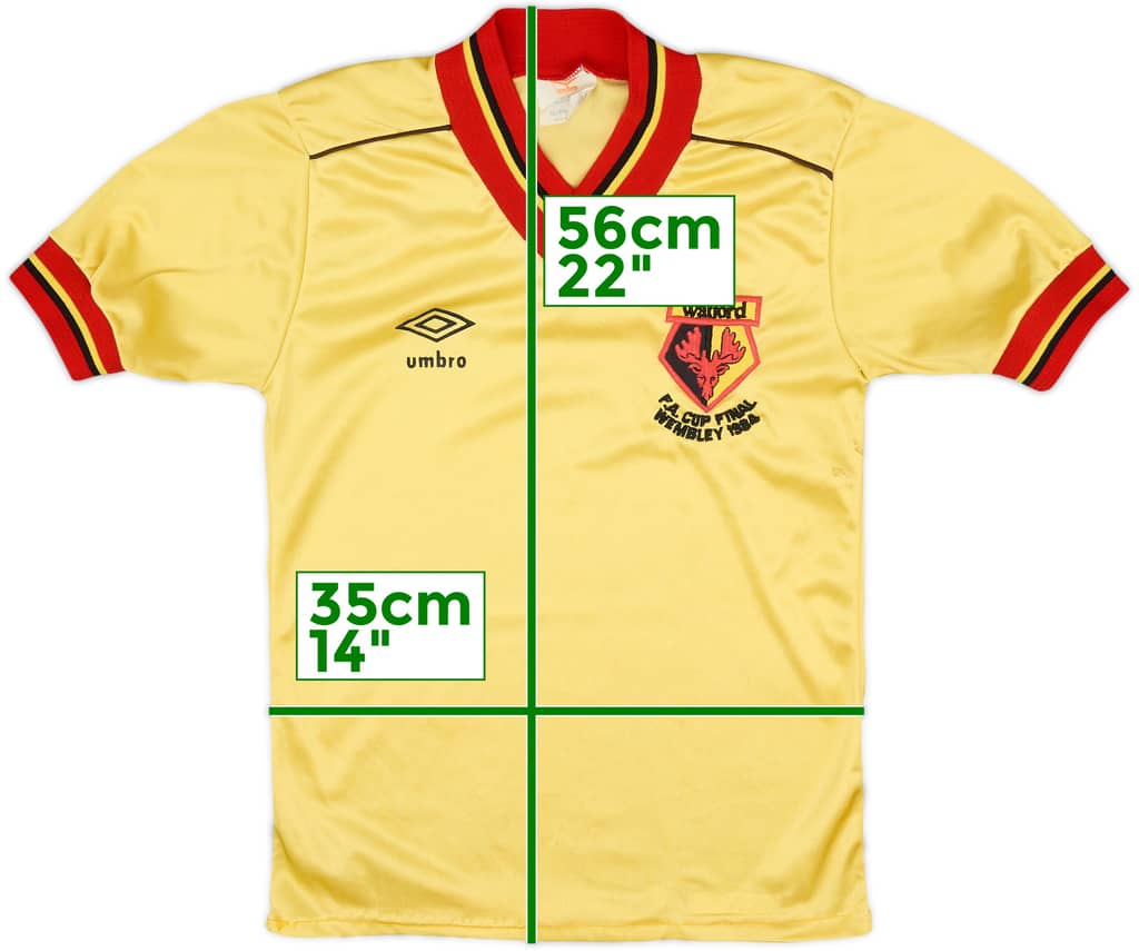 1982-85 Watford 'FA Cup Final 1984' Home Shirt - 8/10 - (M.Boys)